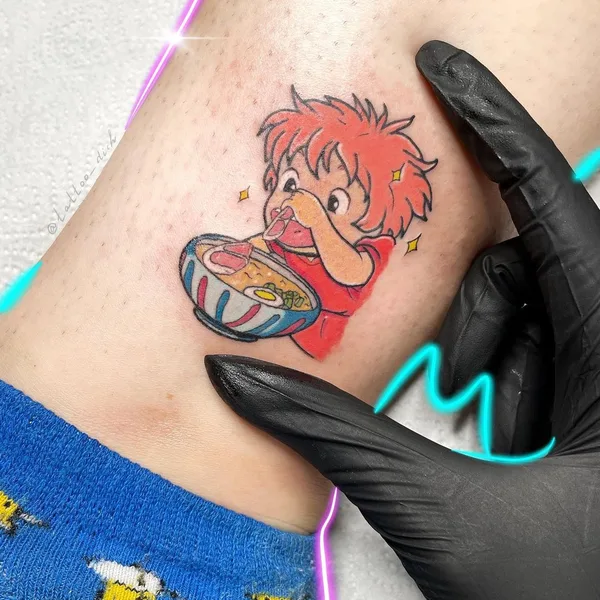 Нью Скул tattoo by Юна Авдеева in Санкт-Петербург