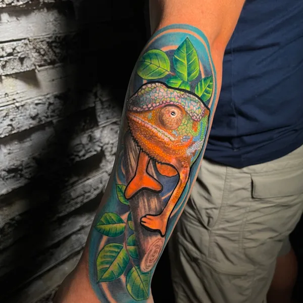 Surrealism tattoo by David Hidalgo Hernández in Valdivia