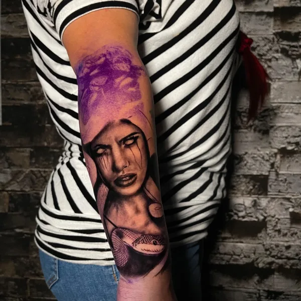 Surrealism tattoo by David Hidalgo Hernández in Valdivia