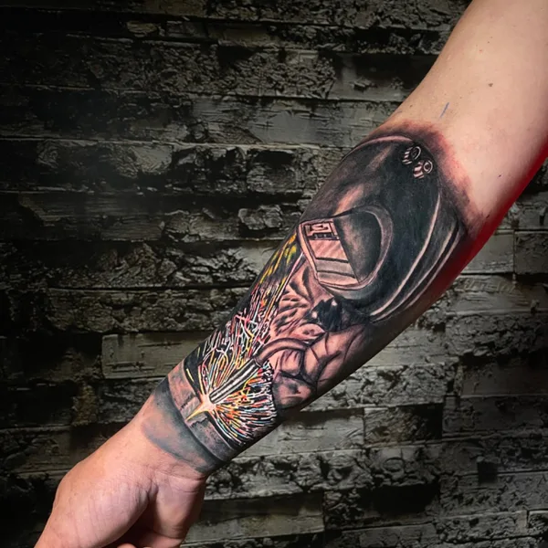 Surrealism tattoo by David Hidalgo Hernández in Valdivia
