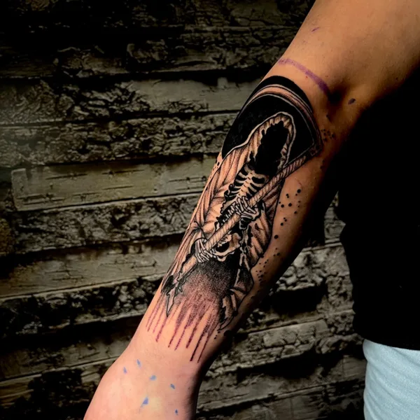 Surrealism tattoo by David Hidalgo Hernández in Valdivia