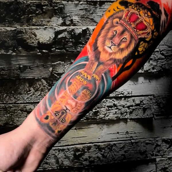 Surrealism tattoo by David Hidalgo Hernández in Valdivia