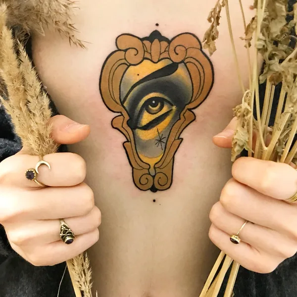 Neo Traditional tattoo by Adriaan Machete in Berlin
