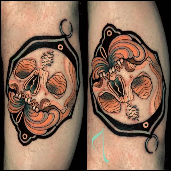 Neo Traditional tattoo by Adriaan Machete in Berlin
