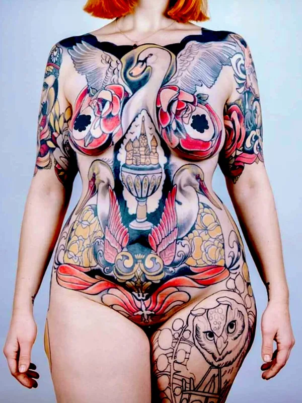 female color neo traditional Tatuagem em full body #61259 | Tatuador Adriaan Machete