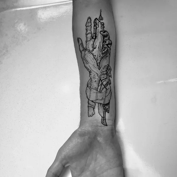 Horror tattoo by Paulo R in Curitiba