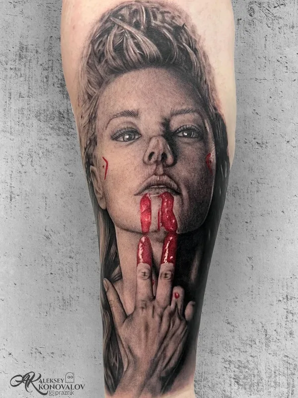 female color realism 纹身 在 forearm #50490 | 纹身师 Алексей Коновалов