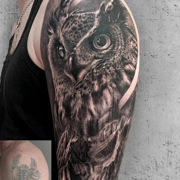 Graphic tattoo by Алексей Коновалов in Воткинск