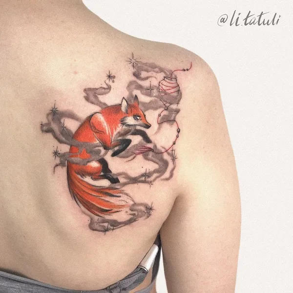 Watercolor tattoo by Ангелина Начётова in Казань