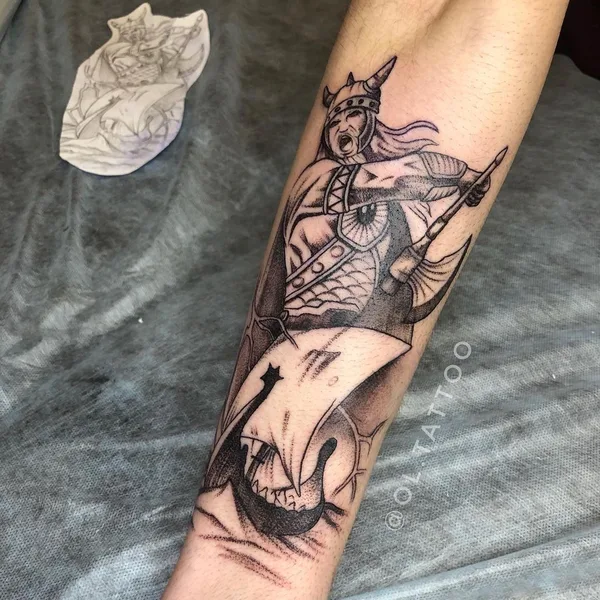Graphic tattoo by Ольга Иванова in Саратов