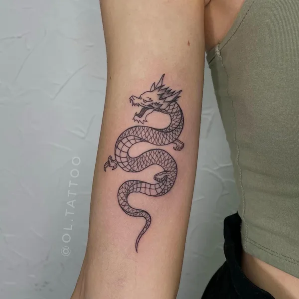 Graphic tattoo by Ольга Иванова in Саратов