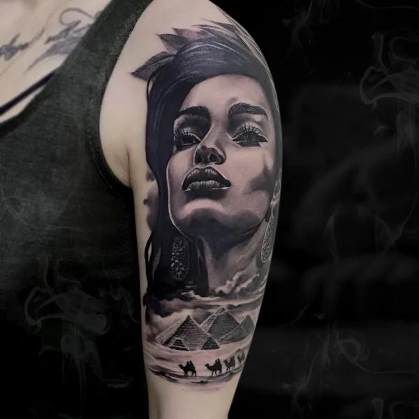 Portrait tattoo by Миша Макеев in Саратов