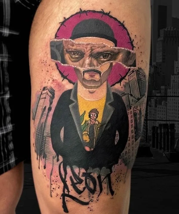 color illustrative Tatuagem em thigh #50546 | Tatuador Миша Макеев