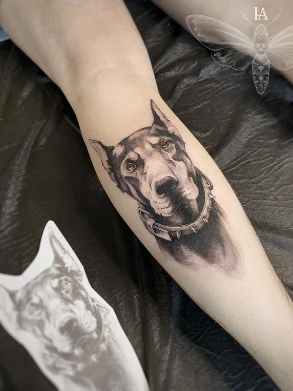black and grey realism 타투 부위 calf #50583 | 타투이스트 Арина Инголычева
