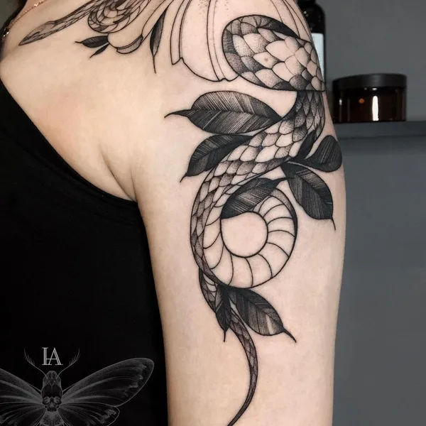 Graphic tattoo by Арина Инголычева in Саратов