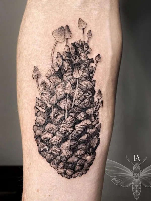 black blackwork 타투 부위 forearm #50576 | 타투이스트 Арина Инголычева