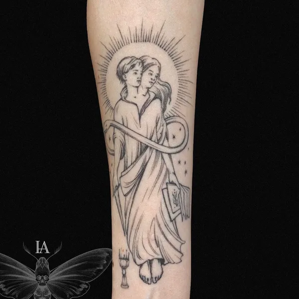 Graphic tattoo by Арина Инголычева in Саратов