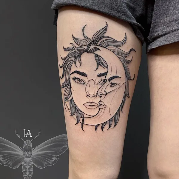 Graphic tattoo by Арина Инголычева in Саратов