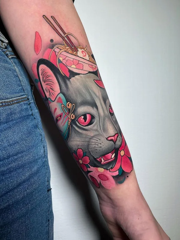 color japanese татуировка на forearm #50601 | Тату мастер Сергей Кочетков