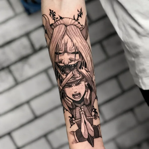 Graphic tattoo by Костя Камбуров in Саратов