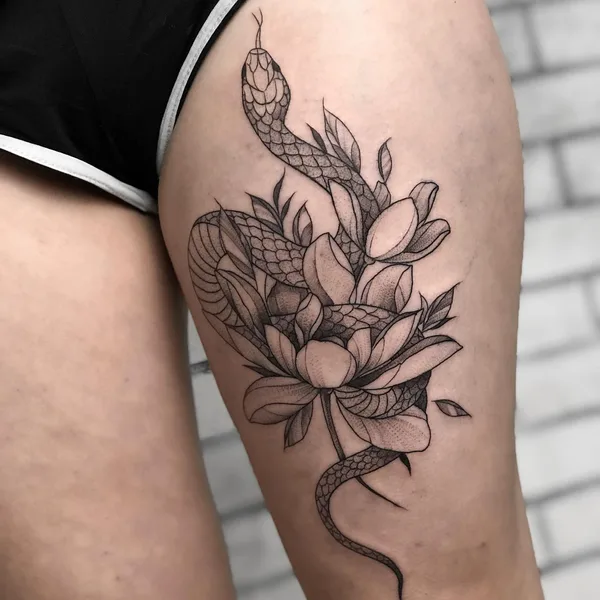Graphic tattoo by Костя Камбуров in Саратов