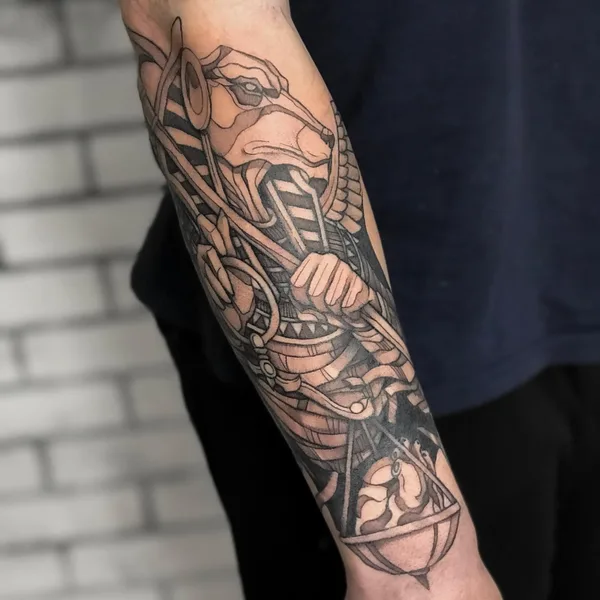 Graphic tattoo by Костя Камбуров in Саратов