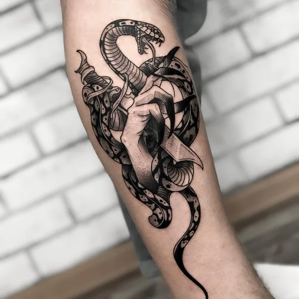 Graphic tattoo by Костя Камбуров in Саратов