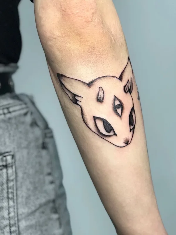 black linework 타투 부위 forearm #50635 | 타투이스트 Носик Собачкин
