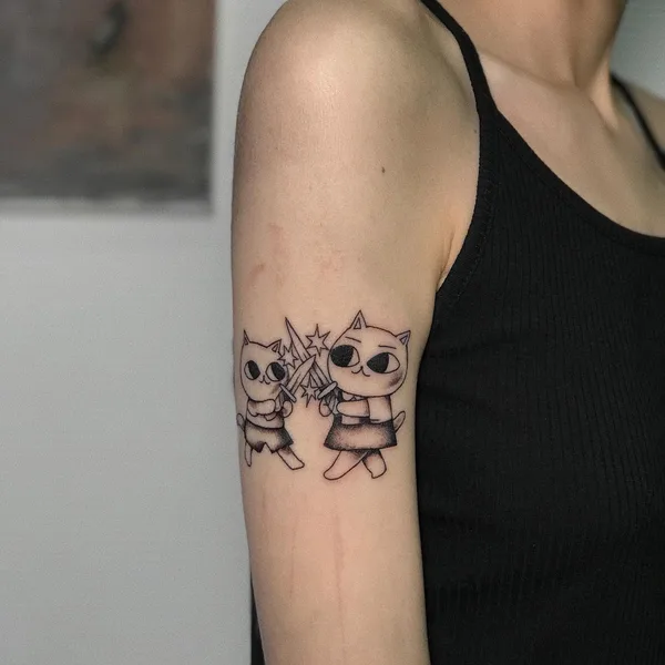 Graphic tattoo by Носик Собачкин in Саратов
