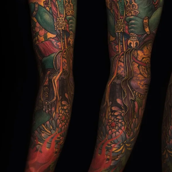 Traditional tattoo by YZ
