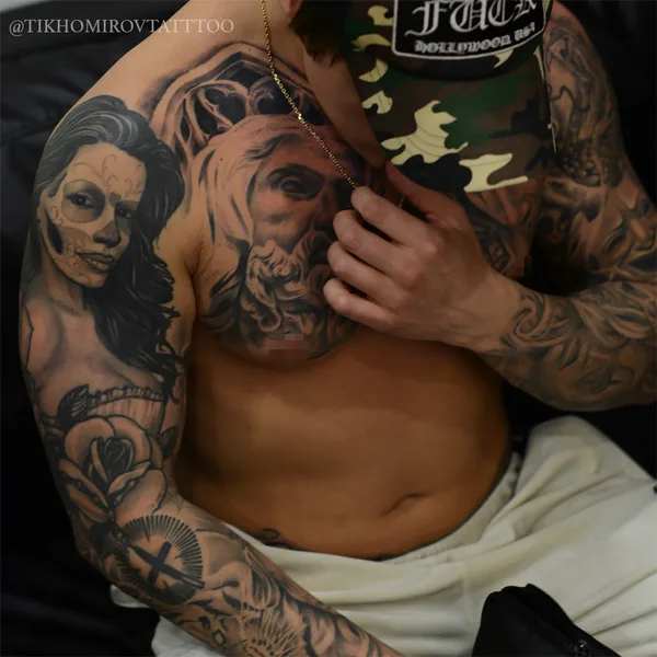 Lettering tattoo by Андрей Тихомиров in Saint Petersburg