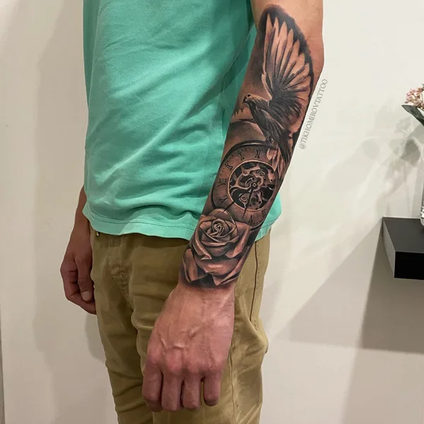 Lettering tattoo by Андрей Тихомиров in Saint Petersburg