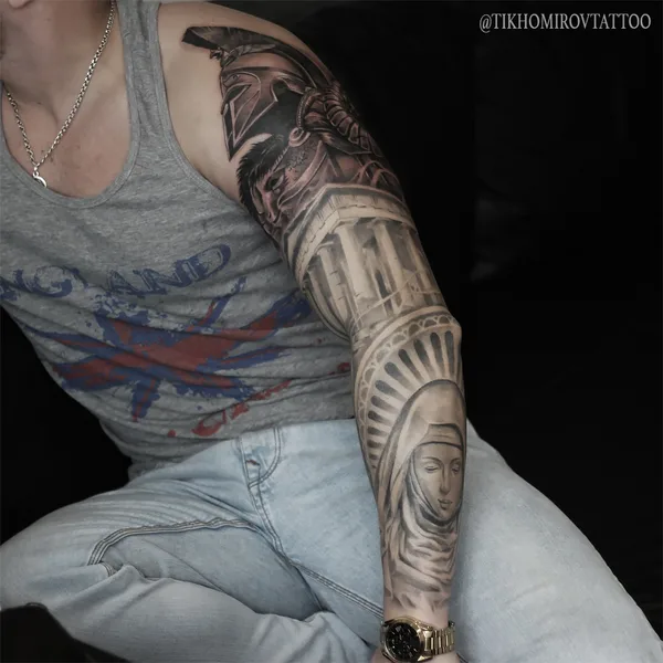 Lettering tattoo by Андрей Тихомиров in Saint Petersburg