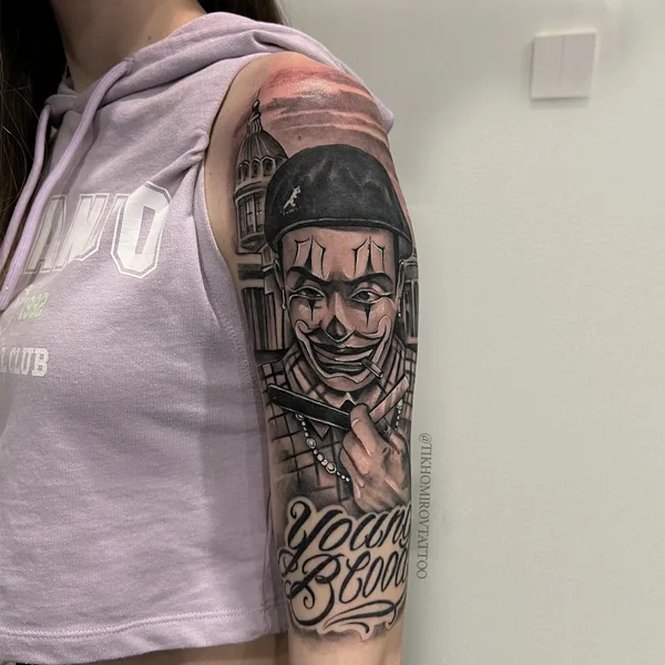 Lettering tattoo by Андрей Тихомиров in Saint Petersburg