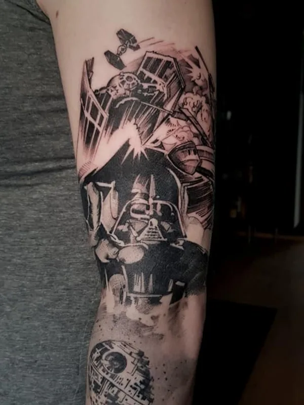 black and grey black and grey tattoo auf full sleeve #35439 | Tätowierer Skinlab tattoo Praha - Mirek
