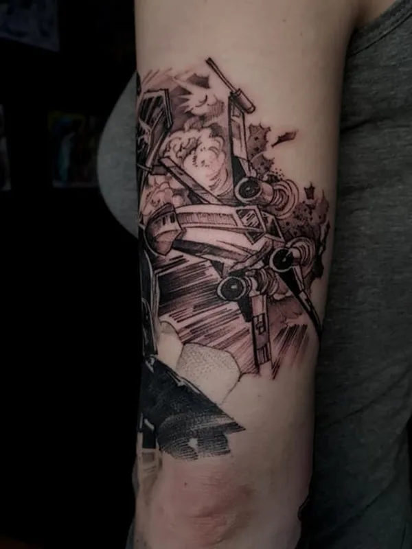 black and grey sketch tattoo auf forearm #35438 | Tätowierer Skinlab tattoo Praha - Mirek