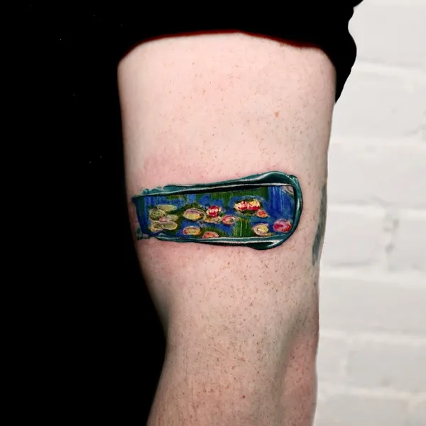 Illustrative tattoo by Pilar Zurita in New York City