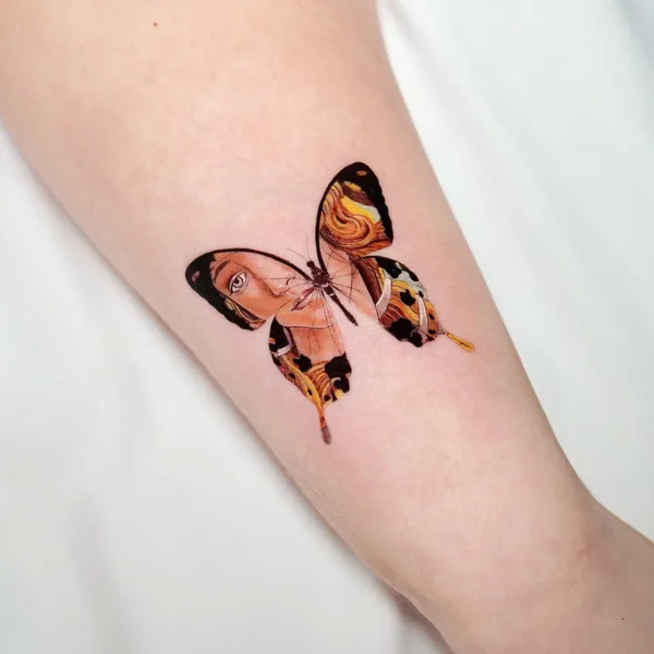 Illustrative tattoo by Pilar Zurita in New York City