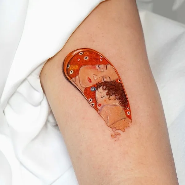 Illustrative tattoo by Pilar Zurita in New York City