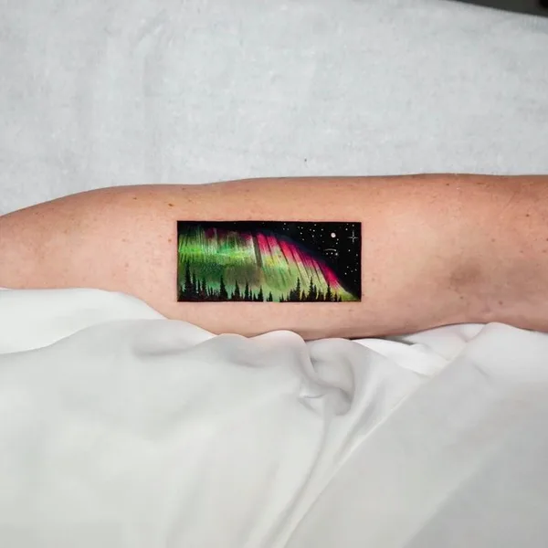 Illustrative tattoo by Pilar Zurita in New York City