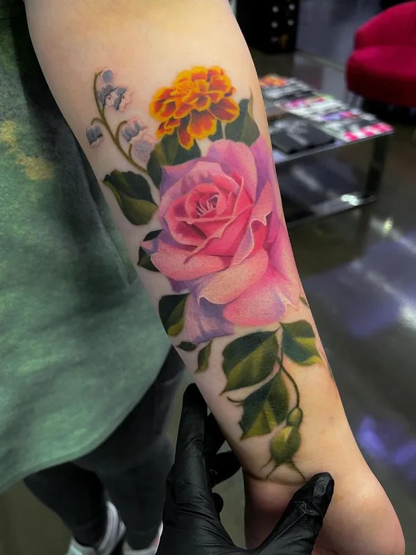 female color realism татуировка на forearm #66195 | Тату мастер PONY WAVE