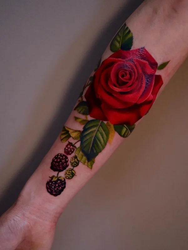 female color realism татуировка на forearm #66201 | Тату мастер PONY WAVE