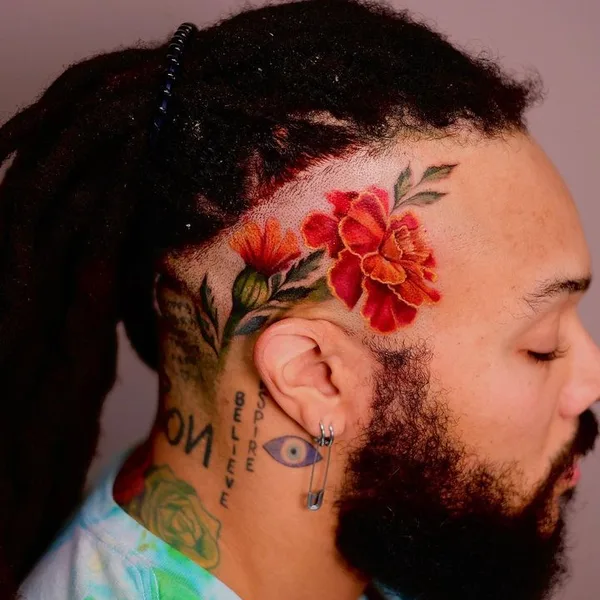 Botanical tattoo by PONY WAVE in Los Angeles