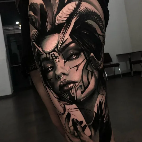 Realism tattoo by Sampaguita Jay in Bayonne