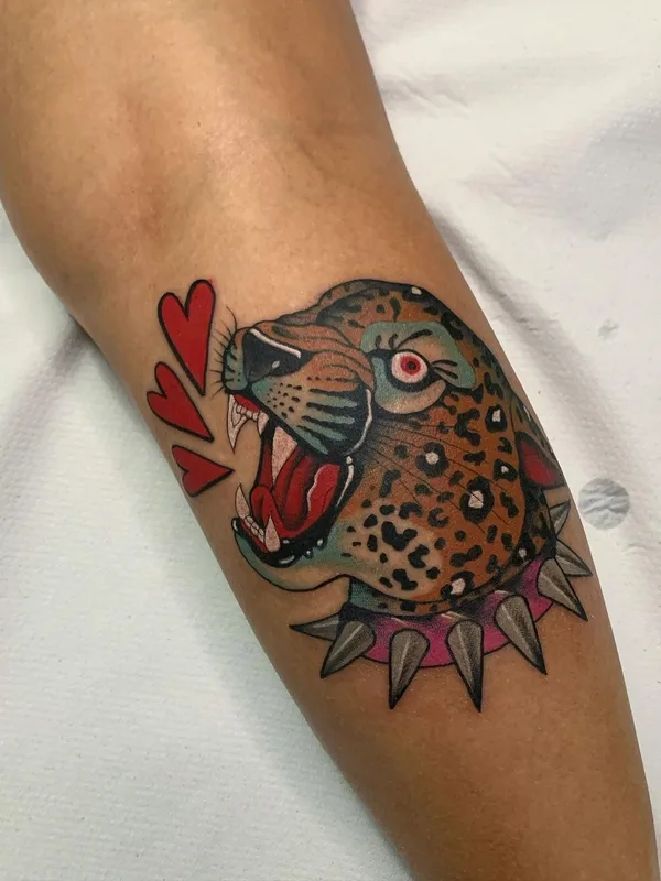 color neo traditional tatouage sur forearm #40052 | Artiste tatoueur Julian