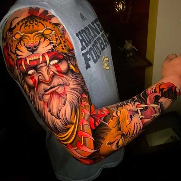 Нео традиционная tattoo by Juan David Rendón in Manizales