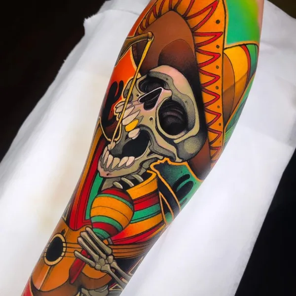Нео традиционная tattoo by Juan David Rendón in Manizales