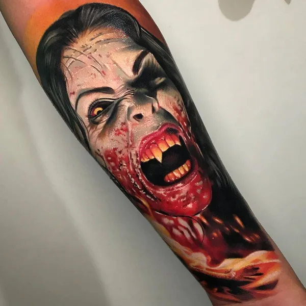Portrait tattoo by Aaron Olaguivel (Omom Tattoo) in Manila