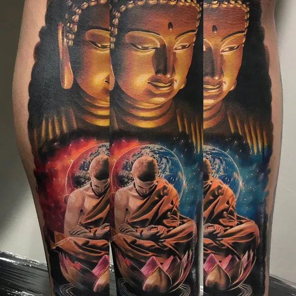 Portrait tattoo by Aaron Olaguivel (Omom Tattoo) in Manila