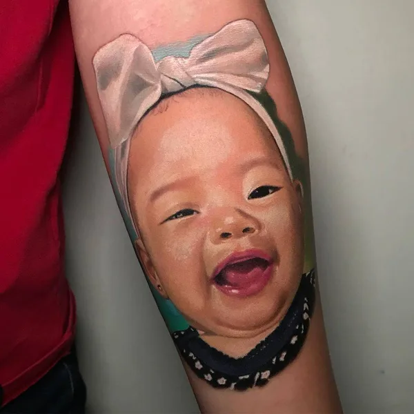 Portrait tattoo by Aaron Olaguivel (Omom Tattoo) in Manila